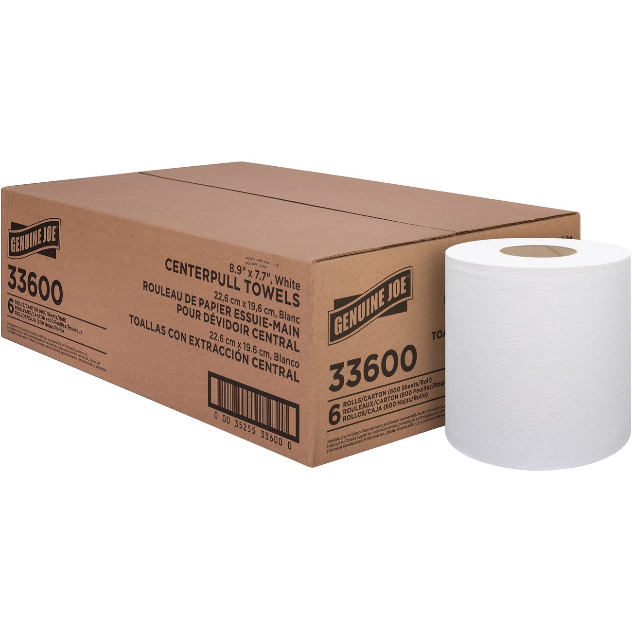 Genuine Joe Towel Cpt 600Sh Wh