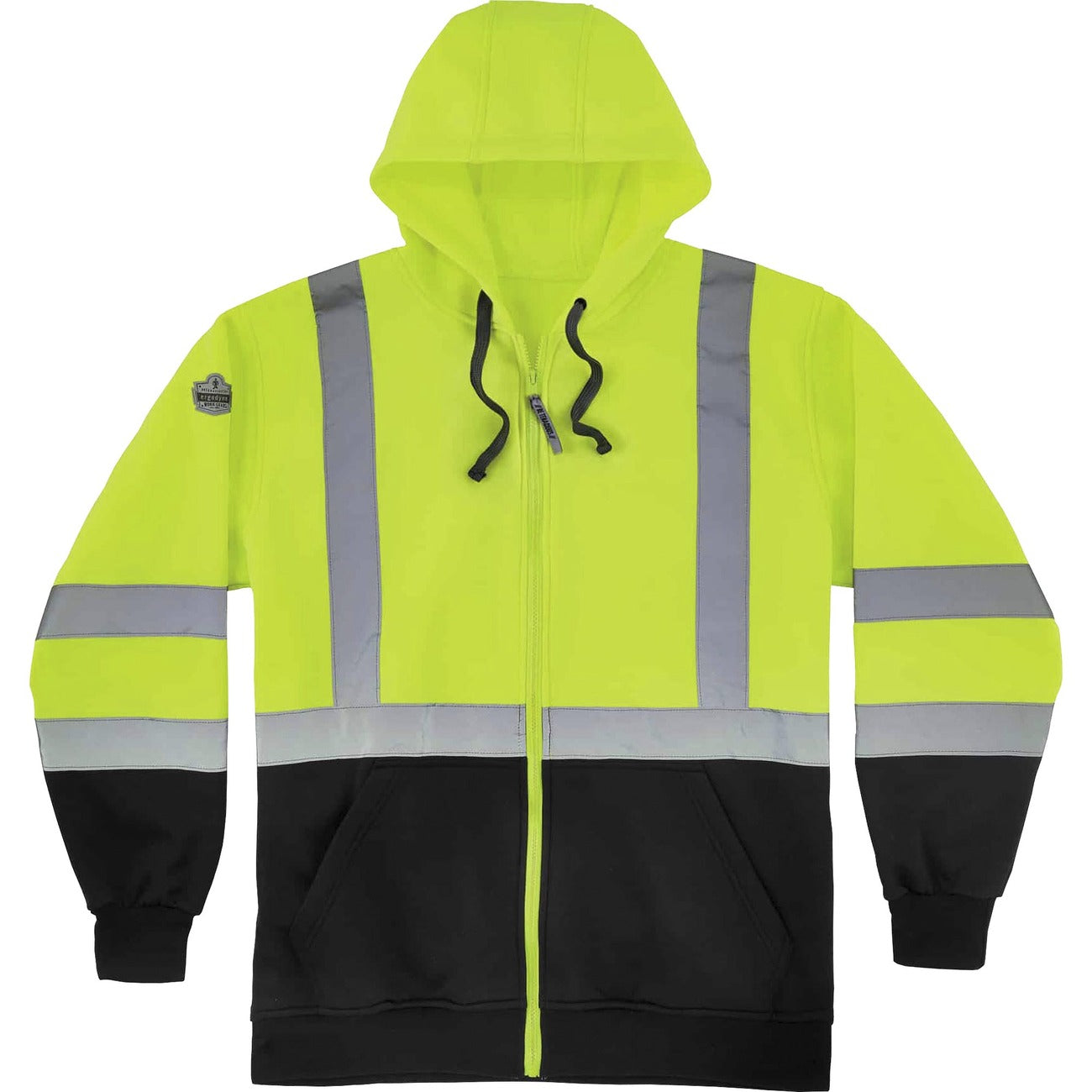 Sweatshirt Hooded 4X Lime