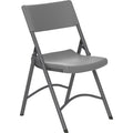 Chair Folding Gray 4Pk
