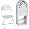 Chair Folding White 8/Ct