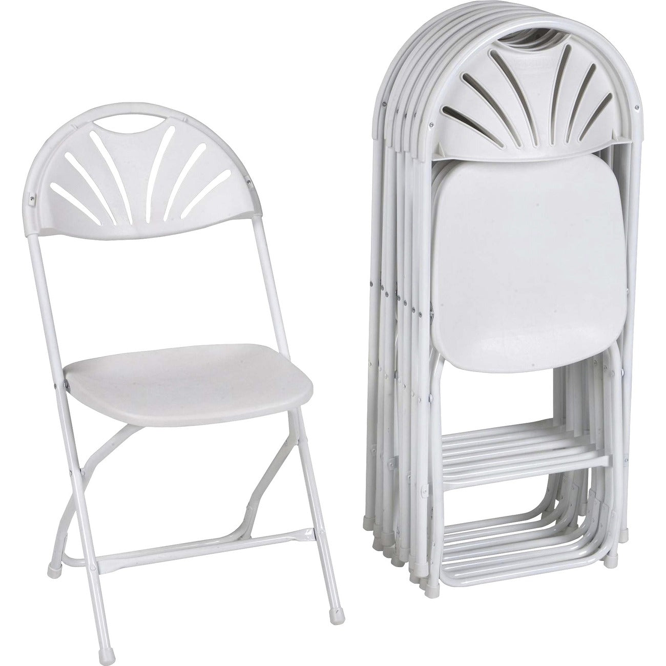 Chair Folding White 8/Ct