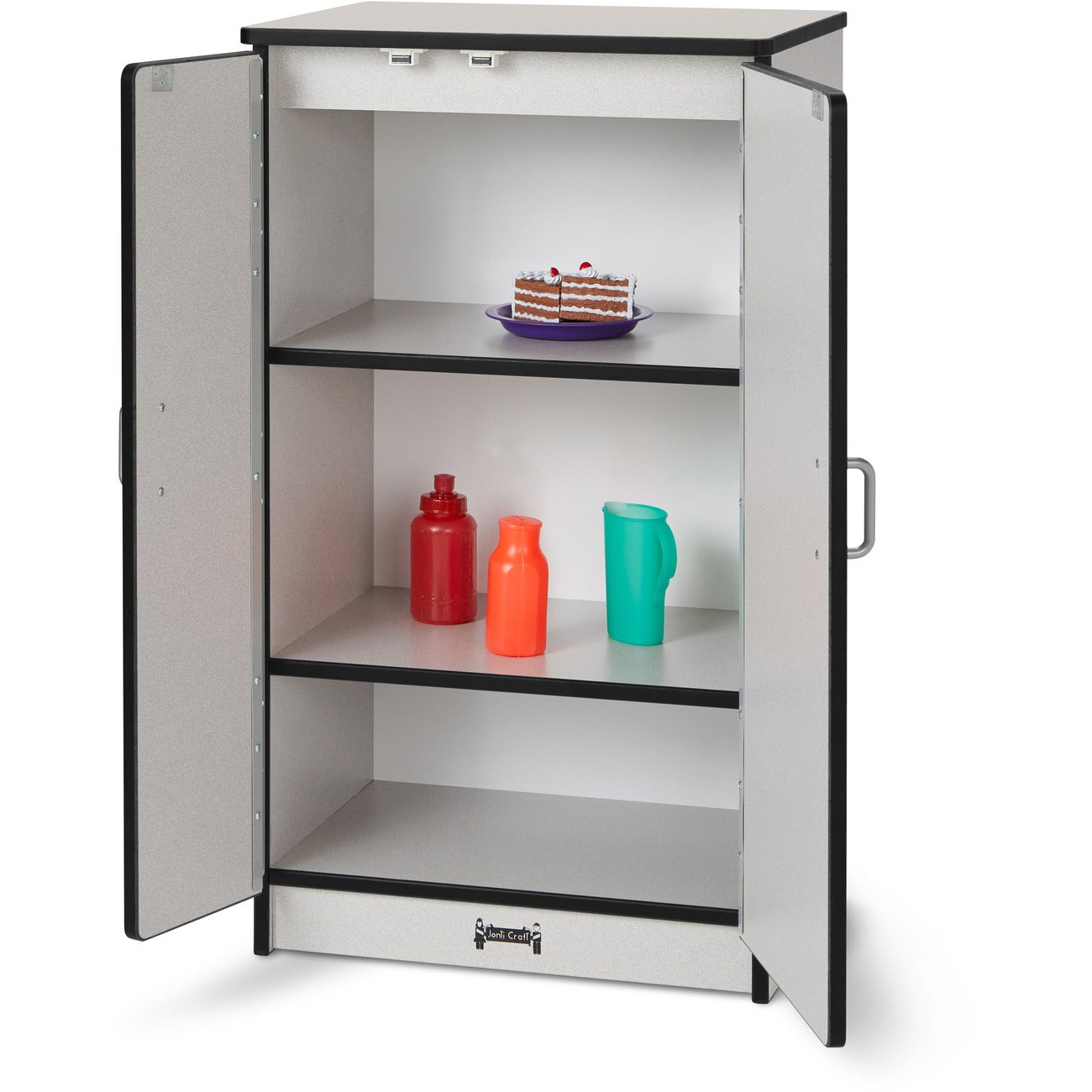 Play Kitchen Refrigerator Black