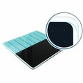 Board Glass 14X14 Teal Blk