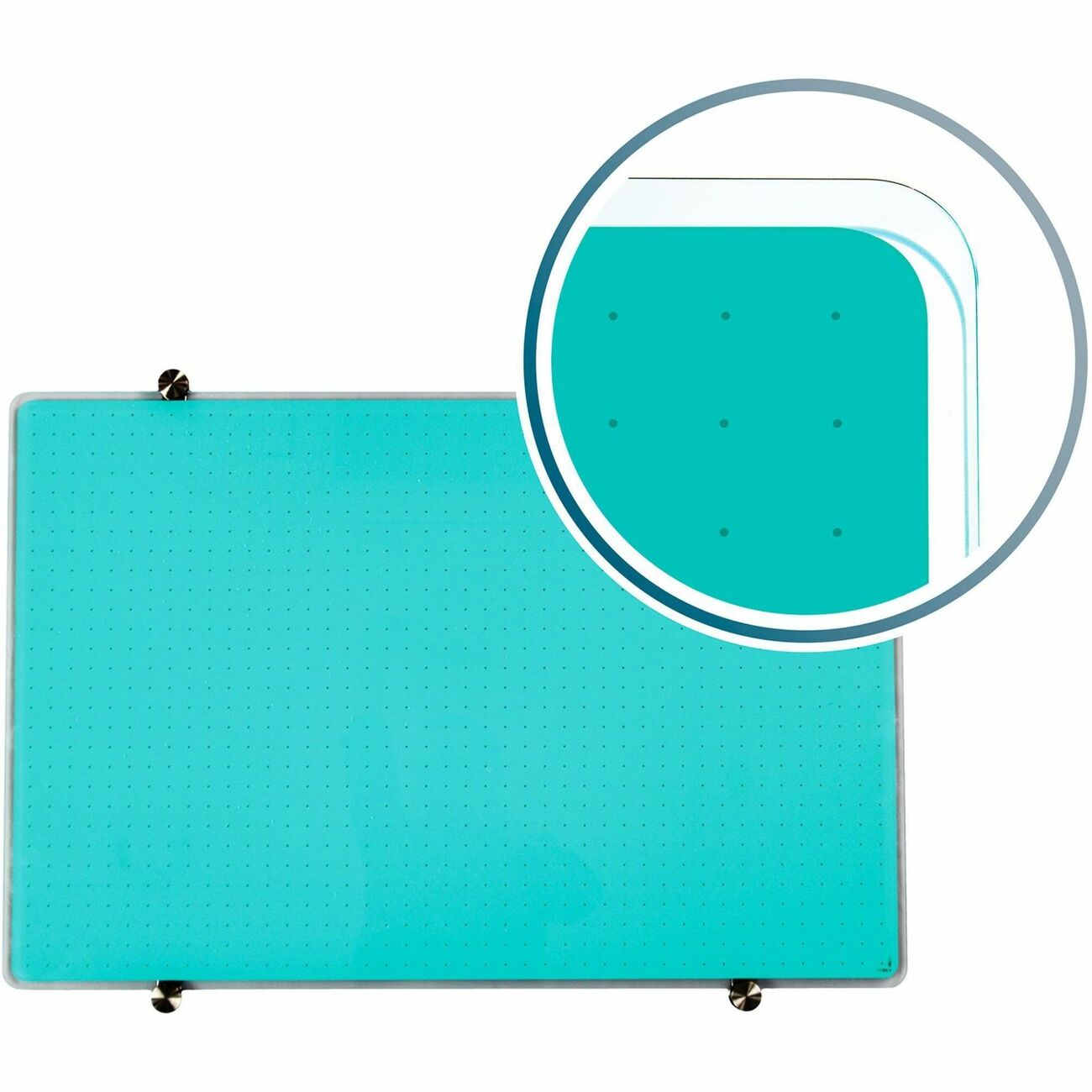 Board Glass 24X36 Teal