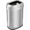 Trashcan Opentop Stainless