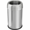 Trashcan Opentop Stainless