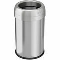 Trashcan Opentop Stainless