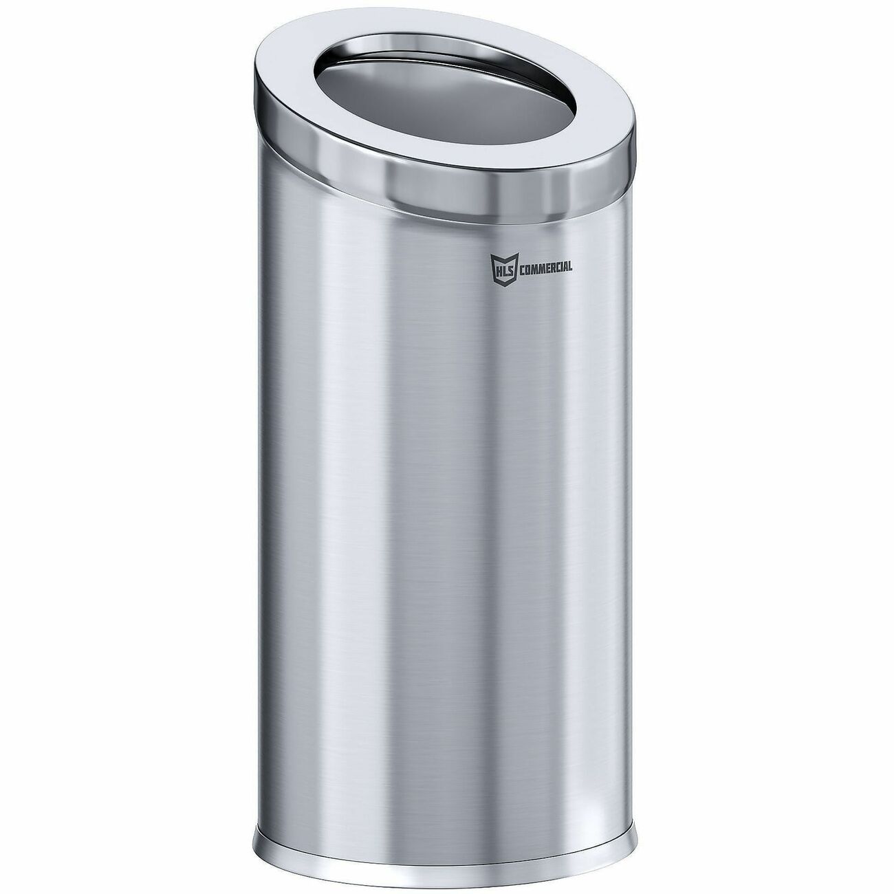 Trashcan Opentop Stainless