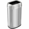Trashcan Opentop Stainless