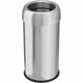 Trashcan Opentop Stainless