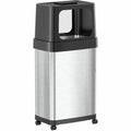 Trashcan Pushdoor Stainless