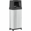 Trashcan Pushdoor Stainless