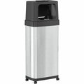 Trashcan Pushdoor Stainless