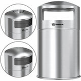 HLS Commercial 50-Gallon Dual Side-Entry Trash Can
