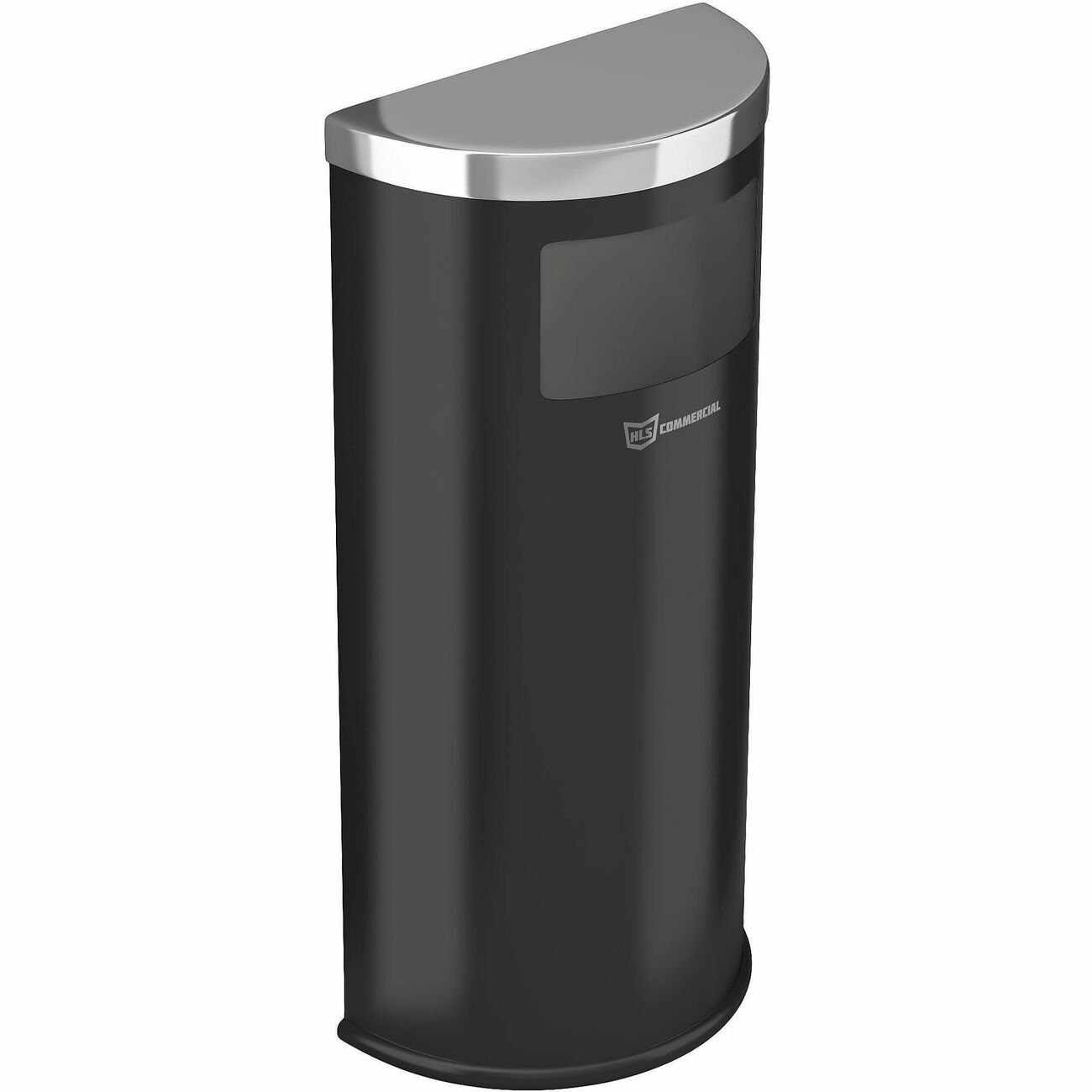 Trashcan Halfround Steel