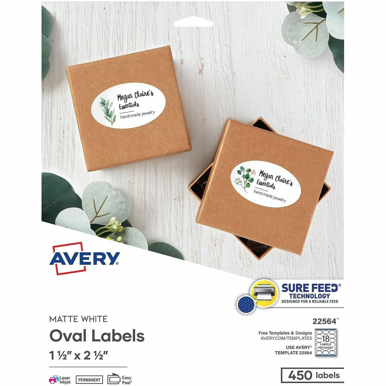 Avery Label Paper We 1-1/2X2-1/2