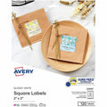 Avery Label Paper White Sq 2X2