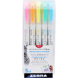 Zebra MILDLINER Dual Ended Brush Pen & Marker Set
