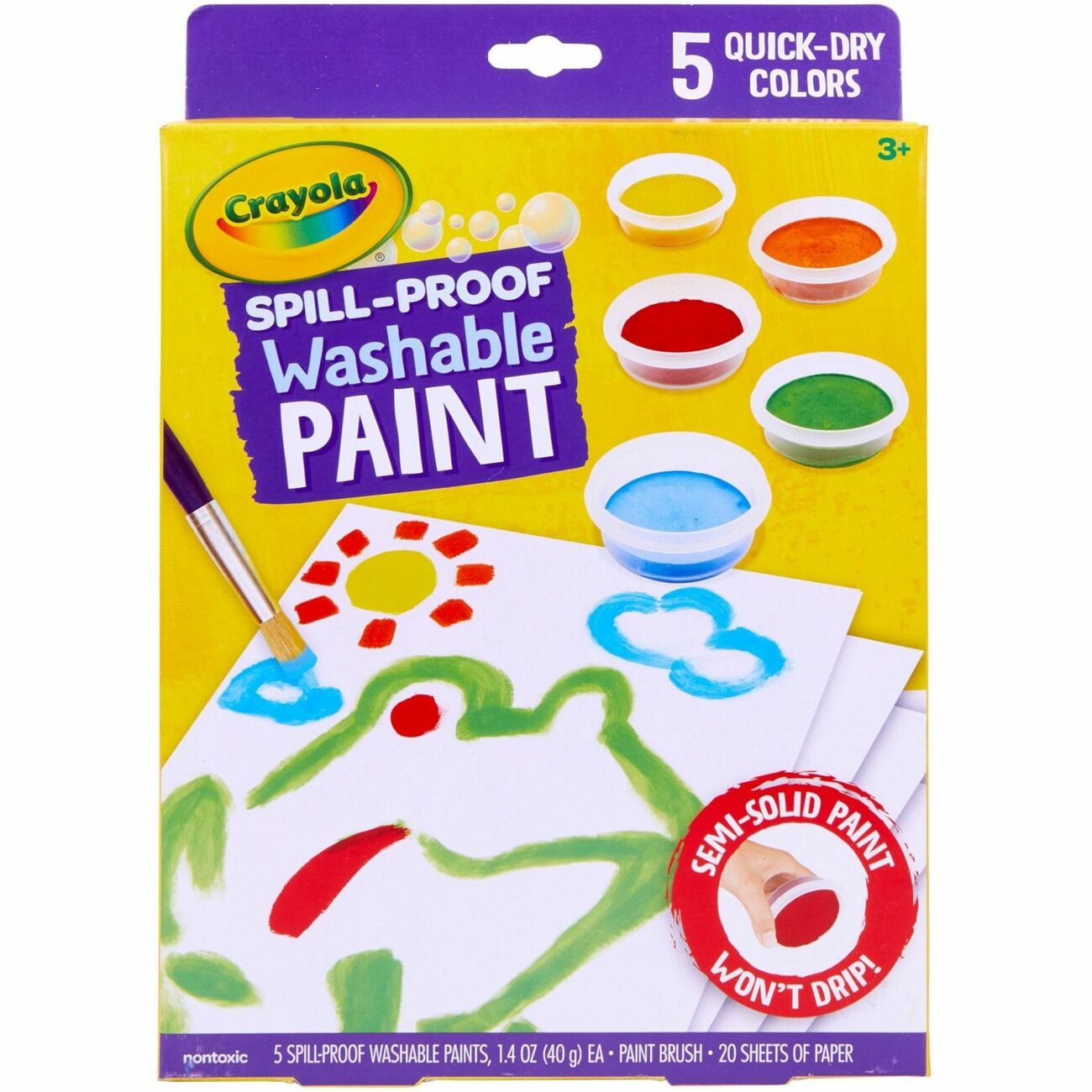 Crayola Spill Proof Wh Paint Kit