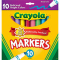 Crayola Mkr Bl Brght/Bold Reg 10Ct