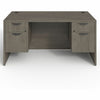 Lorell Prominence 2.0 3/4 Double-Pedestal Desk