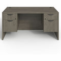 Lorell Prominence 2.0 3/4 Double-Pedestal Desk