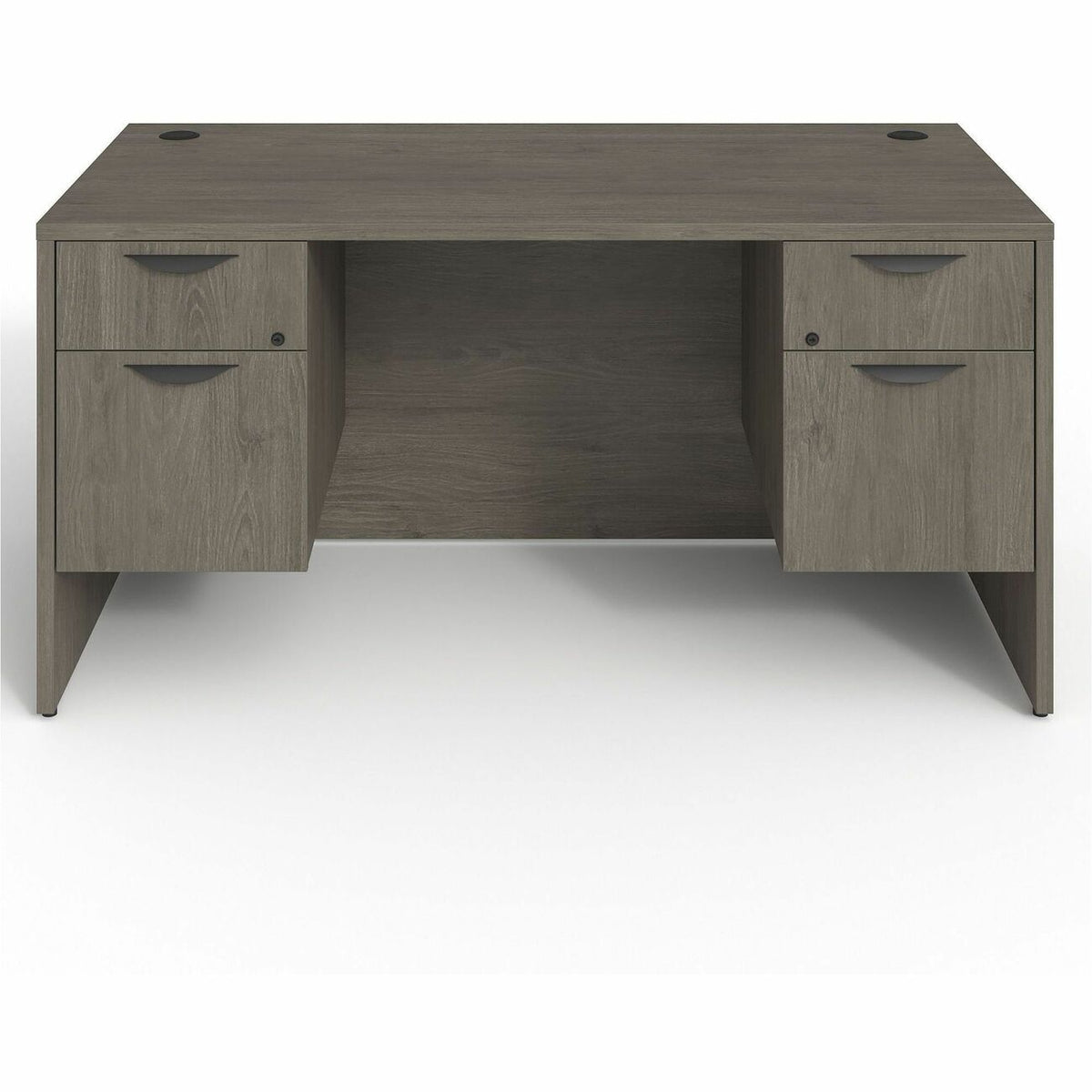 Lorell Prominence 2.0 3/4 Double-Pedestal Desk