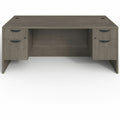 Lorell Prominence 2.0 3/4 Double-Pedestal Desk