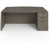 Lorell Prominence 2.0 Bowfront Left-Pedestal Desk