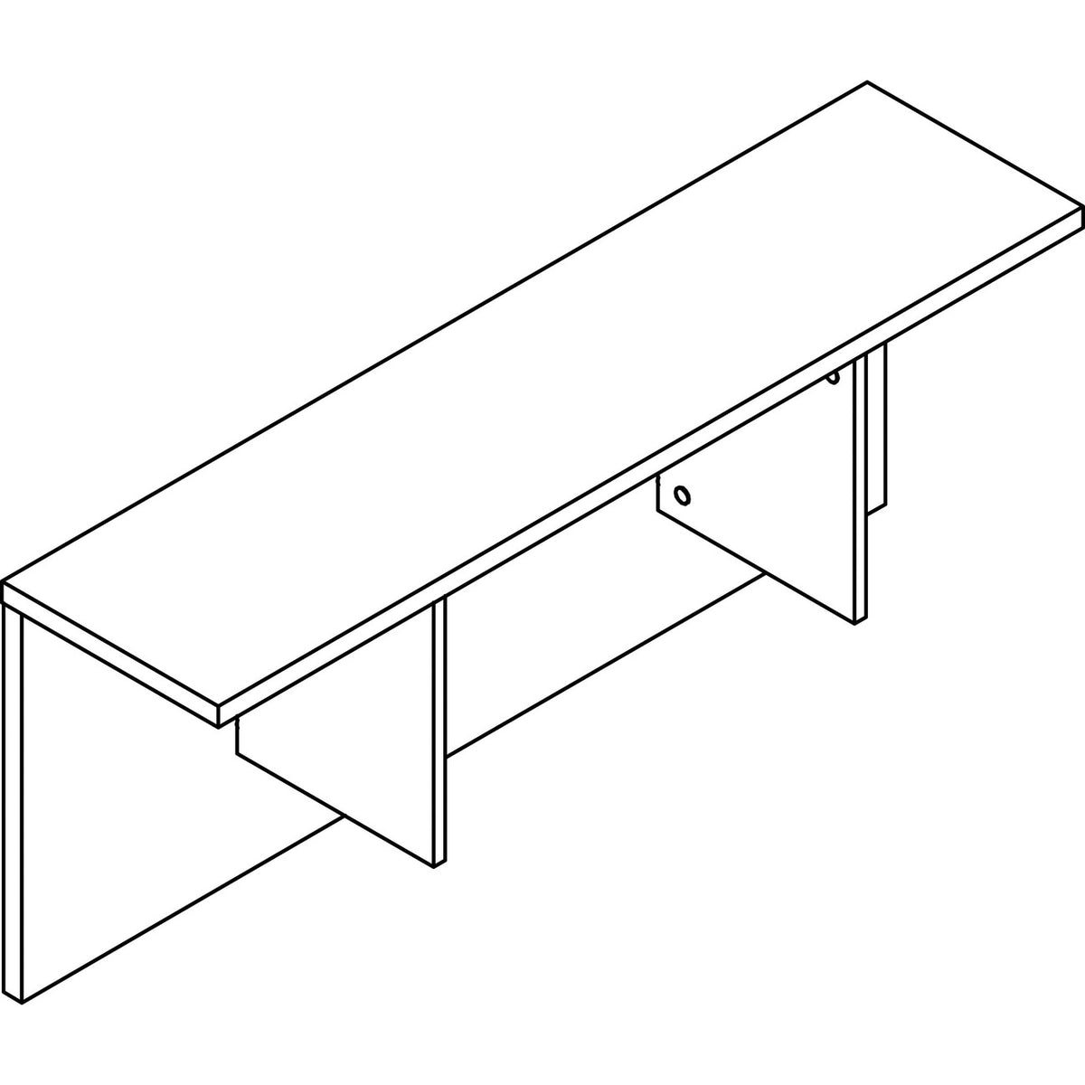 Lorell Prominence 2.0 Reception Desk Counter