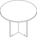 Lorell Prominence 2.0 Round Laminate Conference Table