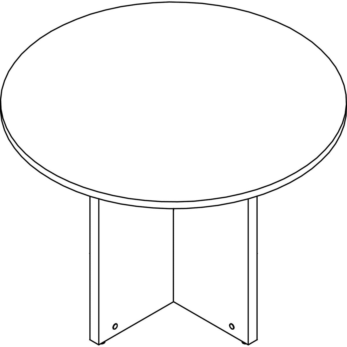 Lorell Prominence 2.0 Round Laminate Conference Table