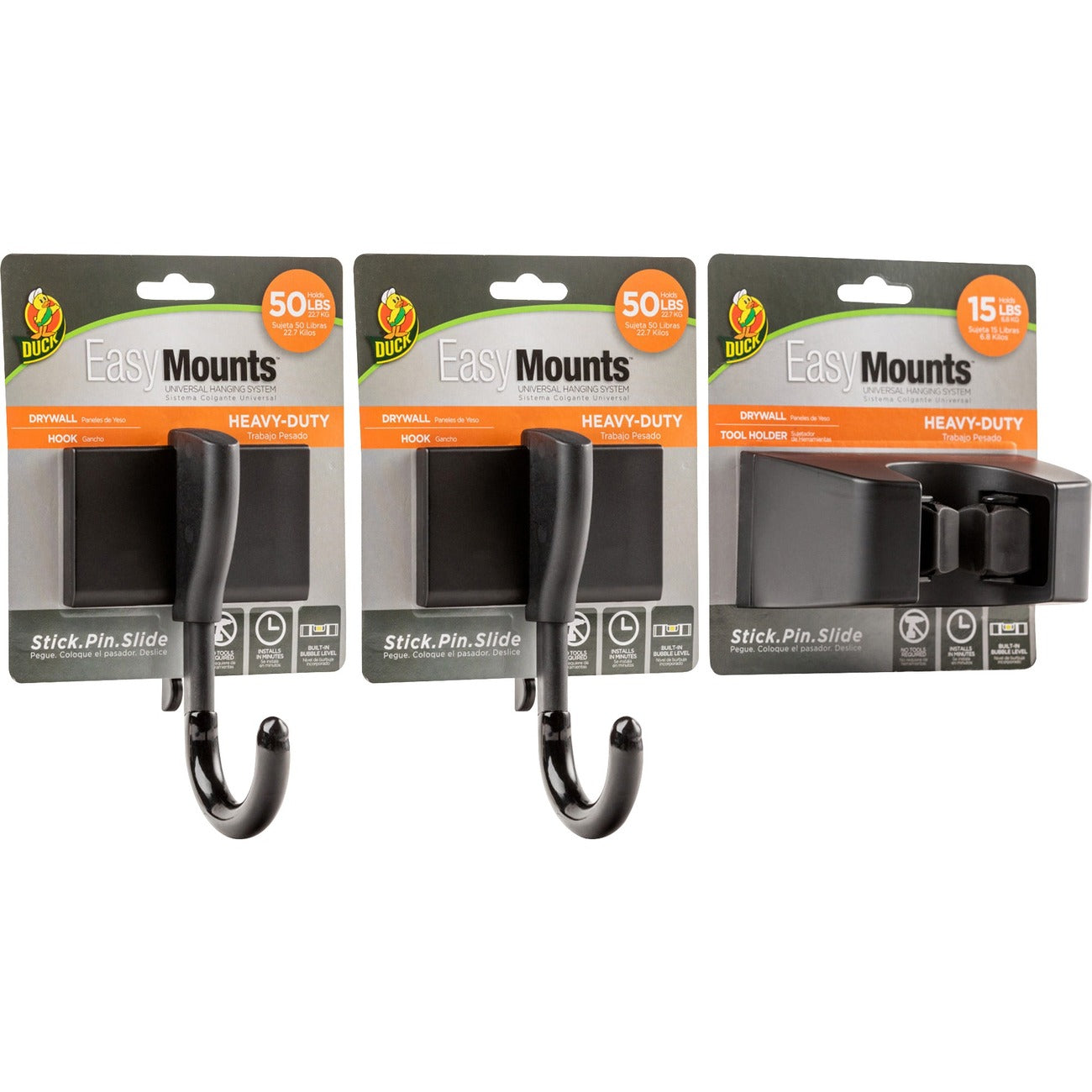 Mount Kit Garage 3Pk Bk