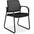 HON Chair Sled Base W/Arms Bk