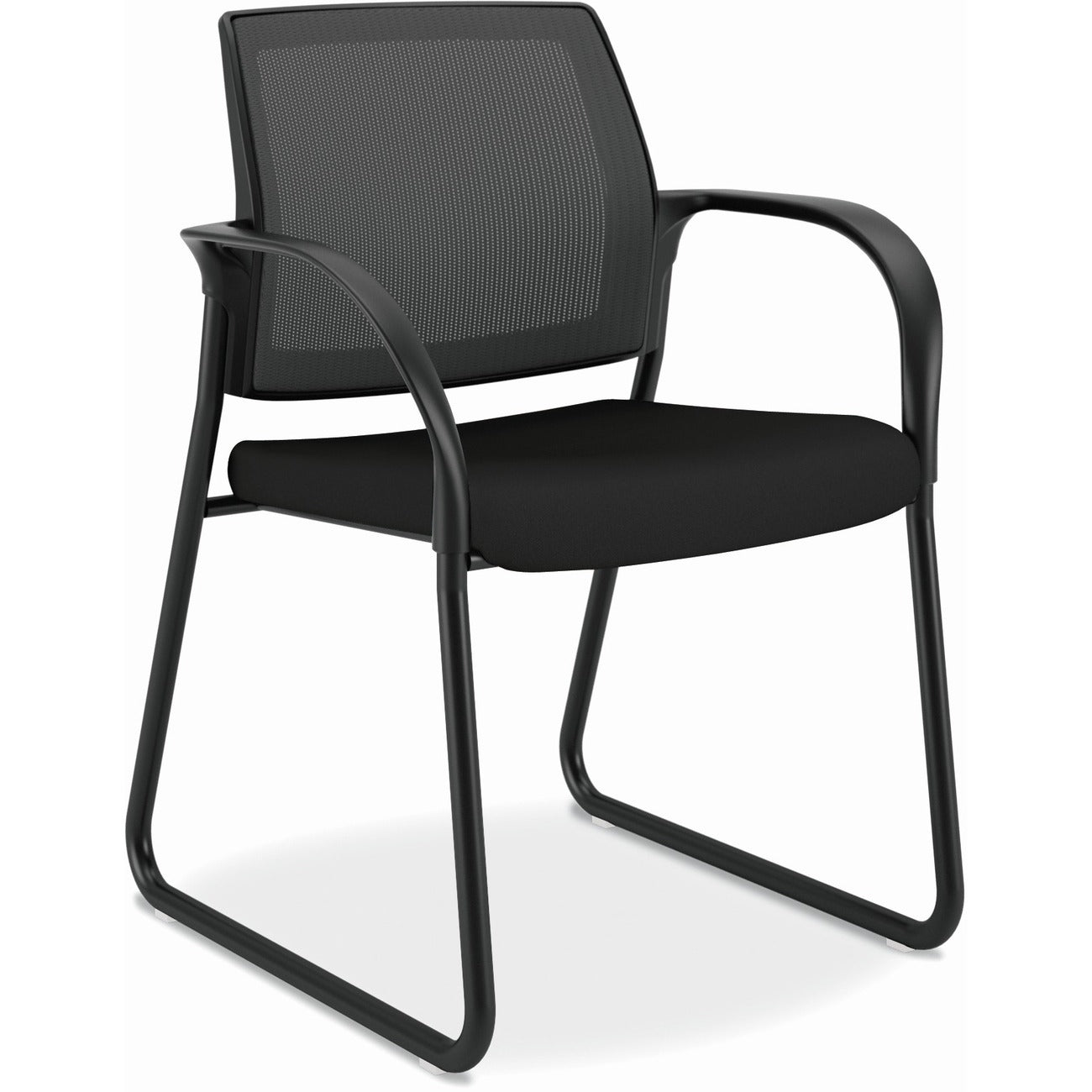 HON Chair Sled Base W/Arms Bk