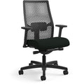 HON Chair Ractbk Adjarm Blk Vyn