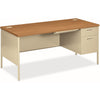 HON Desk Sgl Ped Rt Harvest/Py