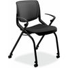 HON Chair Nstng Blk Frame Bk