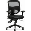Chair Task Hback Lthr Blk