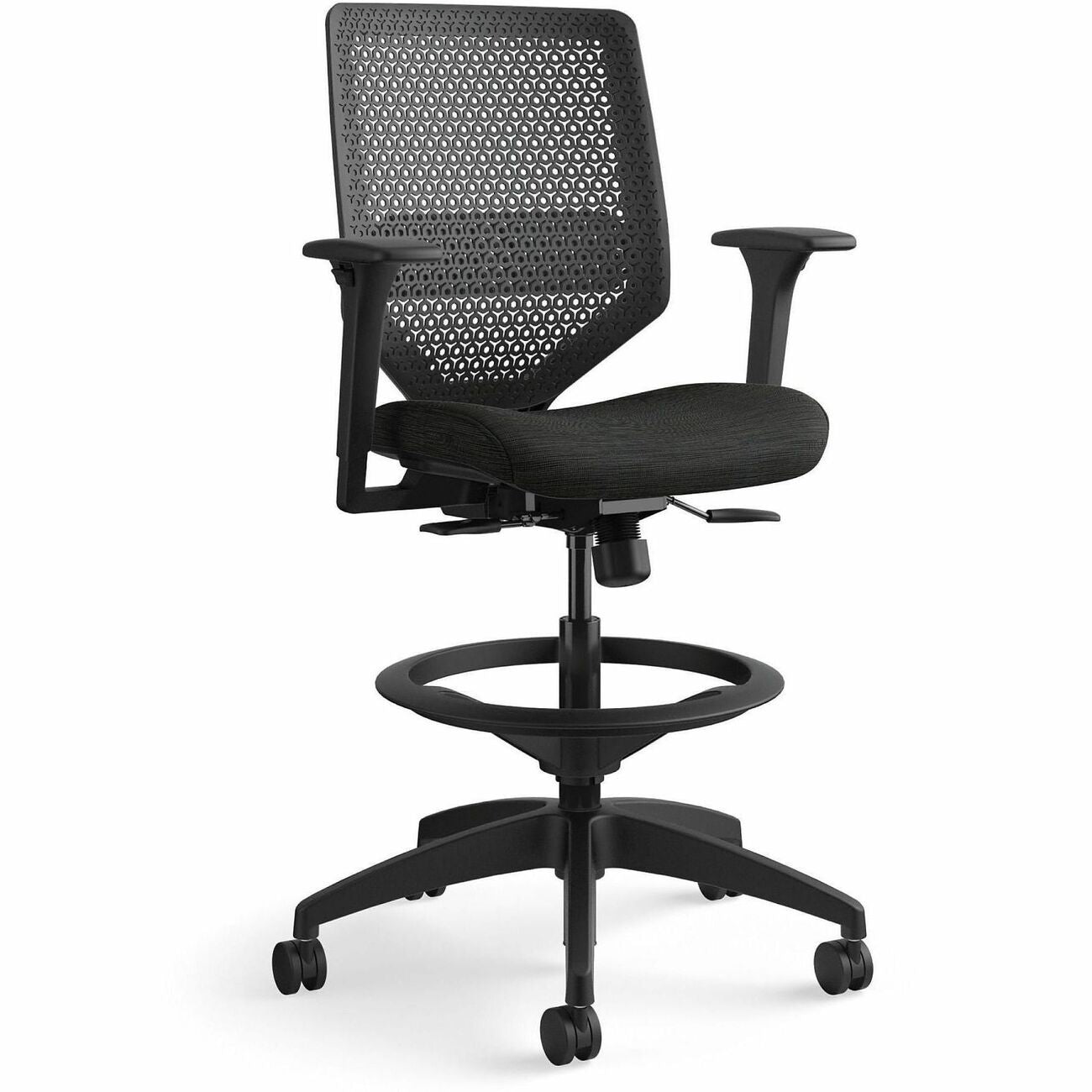 HON Stool Reac Bck W/Arms Bk
