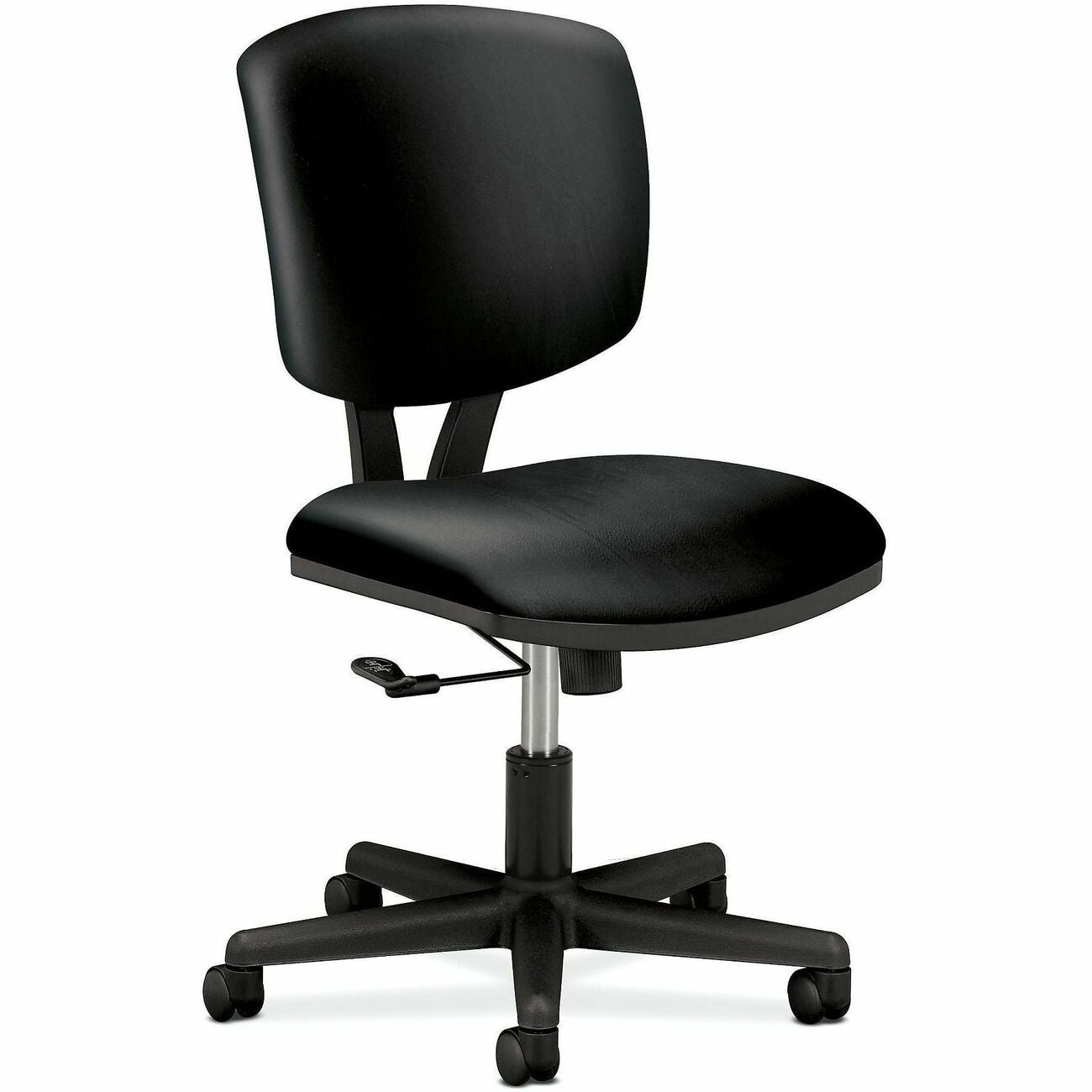 HON Chair Task Tilt Leather Bk
