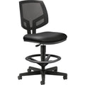 HON Stool Task Mesh Leather Bk