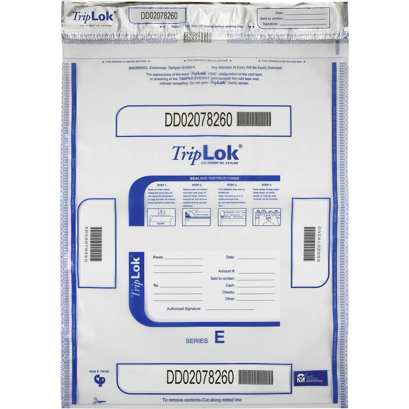 Bag Deposit T-E 4 Bdl 15X20