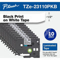 Brother Tape Label 47 Bk/We 10Pk