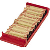 Tray Coin Stk Red Plastic