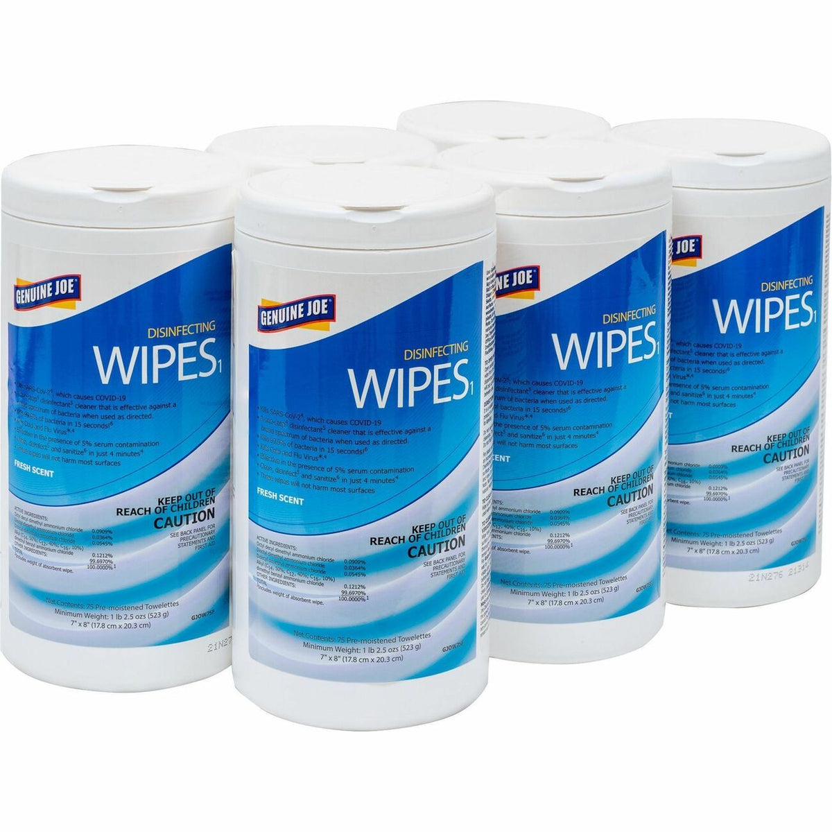 Genuine Joe Wipes Disinfecting 75