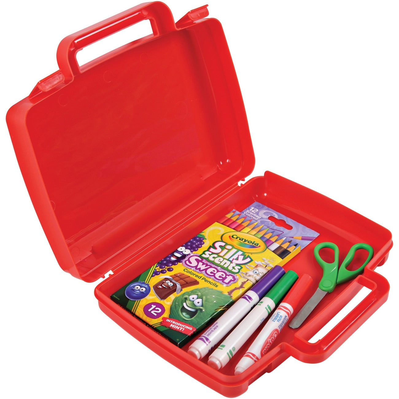 deflecto Case Storage Red