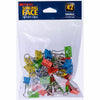 Officemate Smiling Face Binder Clips, Small, Asst Color, 42 Pcs