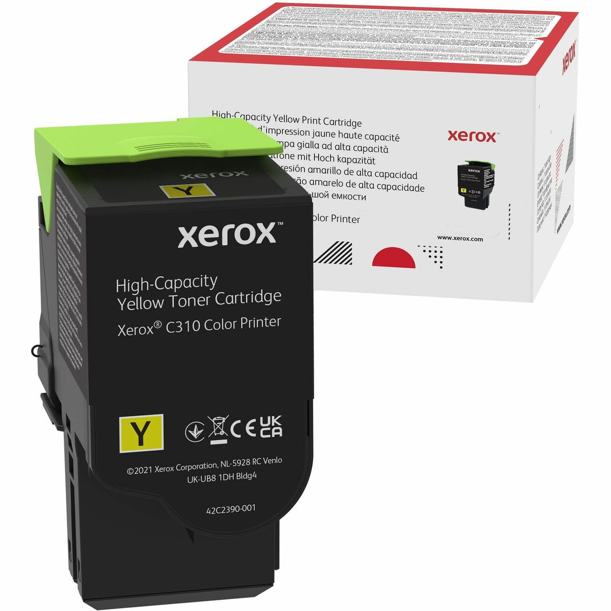 Xerox Original High Yield Laser Toner Cartridge - Single Pack - Yellow - 1 Each