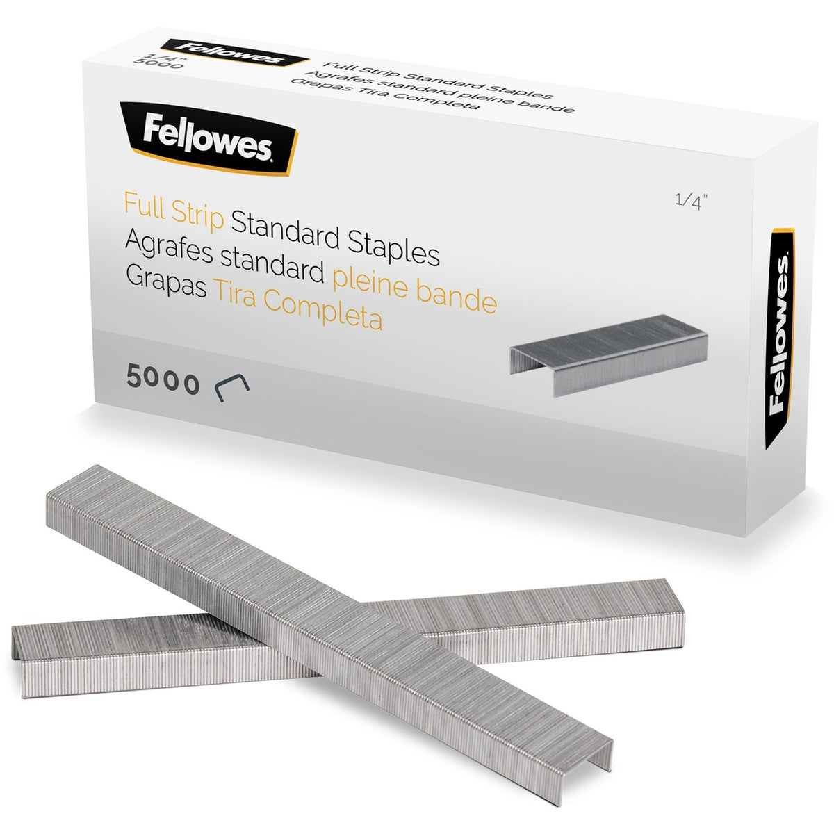 Fellowes Staples Full Strip 1/4In 5000P